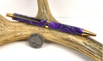 Purple Mesh Slimline Pro Pen