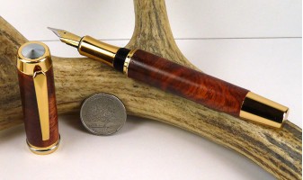 Amboyna Burl Chairman Fountain Pen