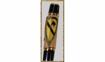 1st Cavalry Division Inlay Pen