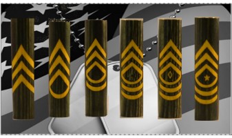 Army Enlisted Ranks Inlay Pen