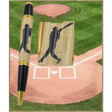 Baseball Batter Inlay Pen