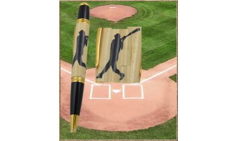 Baseball Batter Inlay Pen