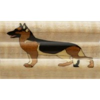 German Shepherd Inlay Pen