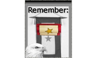 Gold Star Remembrance Inlay Pen