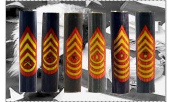 Marine Enlisted Ranks Inlay Pen