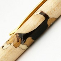 Beagle Inlay Pen