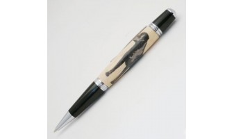 Black Labrador Inlay Pen