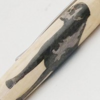 Black Labrador Inlay Pen