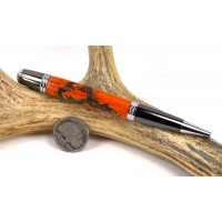 Orange Dragon Inlay Pen