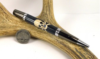 Skull & Crossbones Inlay Pen