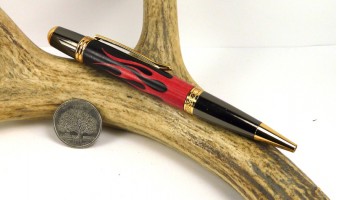 Flames Inlay Pen