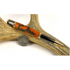 Orange Dragon Inlay Pen