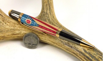 Ohio State Flag Inlay Pen