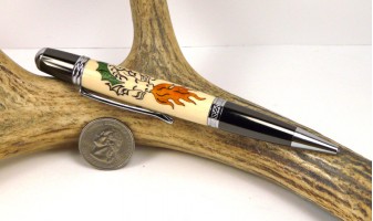 Green Dragon Inlay Pen