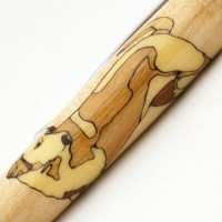 Yellow Labrador Inlay Pen