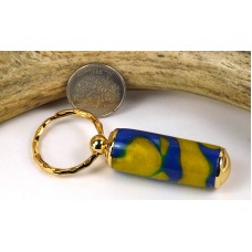 Blue Gold Swirl Pill Case