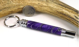 Purple Mesh Secret Compartment Whistle