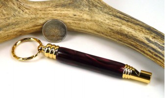 Burgundy Secret Compartment Whistle