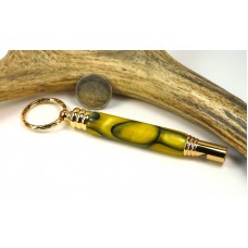 Yellow Black Swirl Secret Compartment Whistle