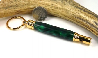 Green Marble Secret Compartment Whistle