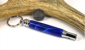 Cobalt Swirl Secret Compartment Whistle