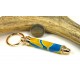 Blue Yellow Swirl Toolkit Key Chain