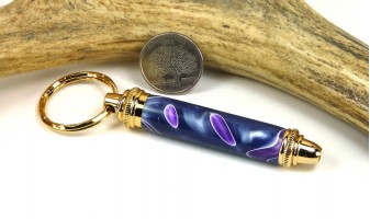 Blue Purple Swirl Toolkit Key Chain