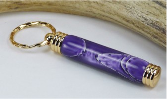 Purple Mesh Toothpick Holder