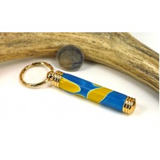 Blue Yellow Swirl Toothpick Holder