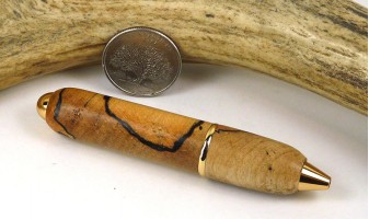 Spalted Maple Mini Bullet Pen