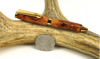 Cherry Burl Credit Card Pen