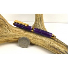 Purple Mesh Credit Card Pen