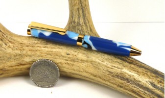 Ocean Camo Credit Card Pen