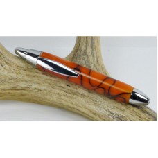 Orange Velvet Mini Click Pen