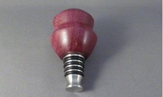 Purpleheart Bottle Stopper