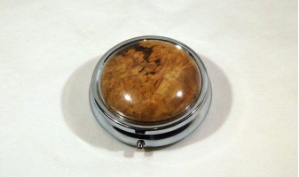 Cherry Burl Pill Box