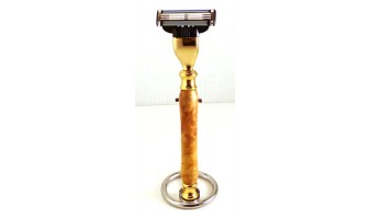 Buckeye Burl Razor Handle