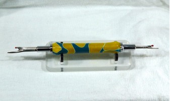 Blue Yellow Swirl Seam Ripper