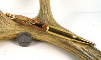 Maple Burl .308 Rifle Cartridge Pencil