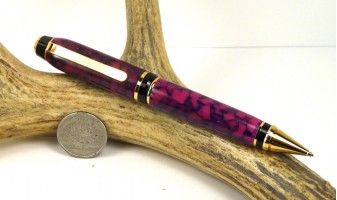 Burgundy Pebble Cigar Pencil