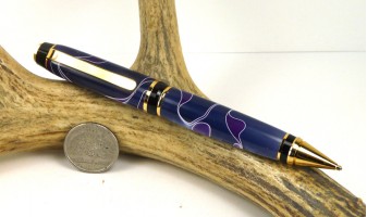 Blue Purple Swirl Cigar Pencil