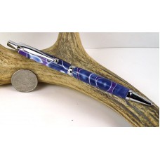 Blue Purple Swirl Slimline Pencil