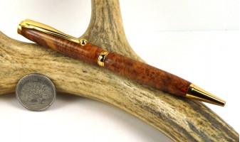 Amboyna Burl Slimline Pencil