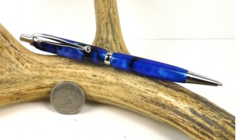 Blue Marble Slimline Pencil