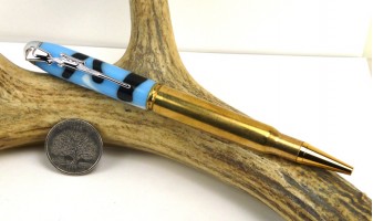 Ocean Camo 30-06 Rifle Cartridge Pen