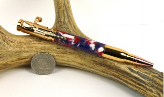 Patriotic Confetti Bolt Action Pen