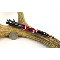 Patriotic Confetti Bolt Action Pen