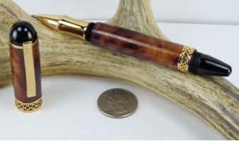 Amboyna Burl Apollo Infinity Rollerball Pen