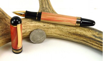 Flame Box Elder Apollo Rollerball Pen