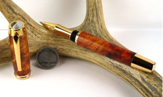 Amboyna Burl Chairman Rollerball Pen